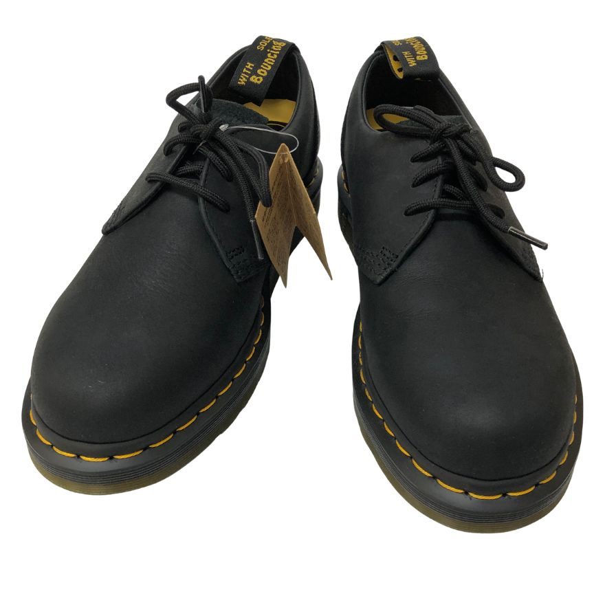 ドクターマーチン 26592001 バーマン ローカット 3ホールレザーシューズ ワイオミングレザー ブラック US9 メンズ Dr.Martens BERMAN LO 約27.0cm【AFD4】