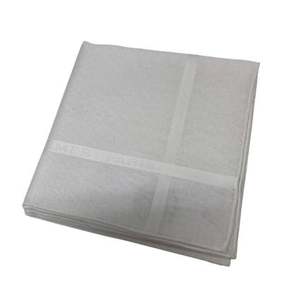 エルメス ハンカチ コットン100% ホワイト レディース HERMES【AFI18】【中古】