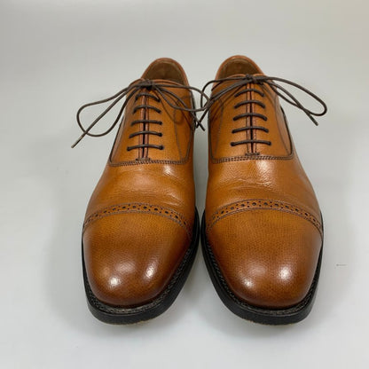 ブリオーニ キャップトゥ レザーシューズ ブラウン サイズ8 メンズ Brioni 約26.5cm【YB3】