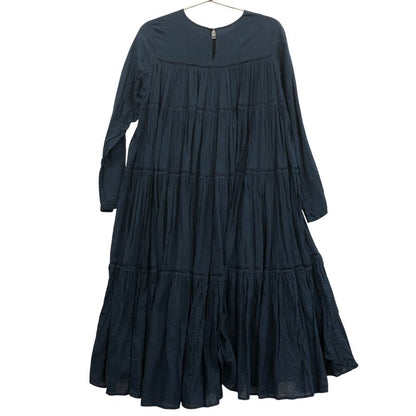 美品◆ヌキテパ 長袖ワンピース ネイビー レディース NE QUITTEZ PAS 【AFB29】