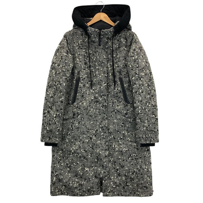 美品◆ヘルノ コート ラミナー ツイード ウール 中綿 ハーフ丈 ジャケット グレー メンズ サイズ42 HERNO Laminar 【AFA9】