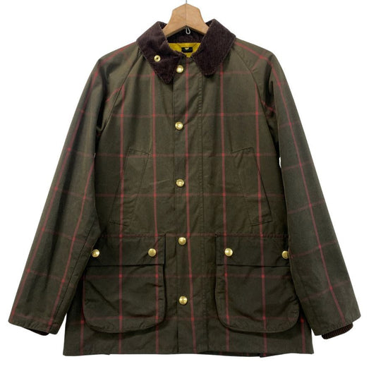 バブアー オイルドジャケット ビデイルSL オリーブ 赤ウィンドペン柄  メンズ サイズ36 Barbour【LA】