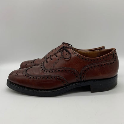 ダックス レザーシューズ ウィングチップ カーフ ボルドー メンズ サイズ10 Daks 約28.0cm【YB6】