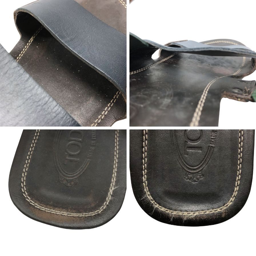 TOD'S：レザーサンダル Woman ブラック レザー サンダル XXW11K0FH50GOC39B999 | Tods