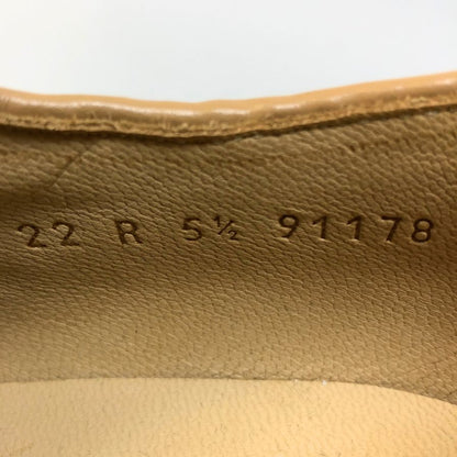 パラブーツ レザーシューズ ミカエル チロリアン ラフィア ベージュ サイズ5.5 メンズ PARABOOT MICHAEL  約24.5cm【LA】【中古】