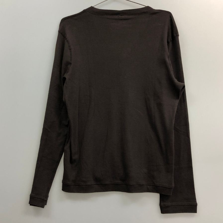 美品◆スリードッツ コットン カーディガン USA製 ブラウン メンズ サイズT1 THREE DOTS 【AFB43】