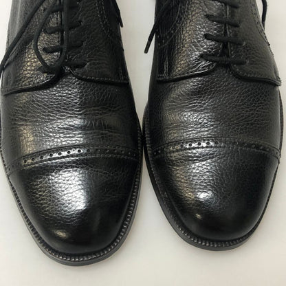 バリー レザーシューズ ストレートチップ グレインレザー スイス製 サイズ6.5E メンズ ブラック BALLY 約25.5cm【AFC28】