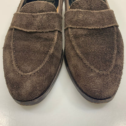クロケット&ジョーンズ HARCOURT2 ローファー スエード ブラウン サイズUK6E Crockett&Jones ローファー 約25.5cm【LA】【中古】