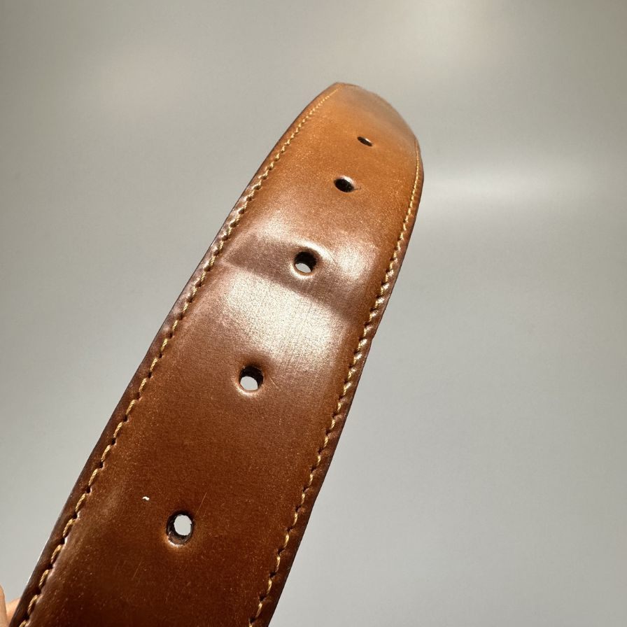ハイランド レザーベルト ホーウィン シェル コードバン USA製 メンズ サイズ 34インチ 85cm ブラウン HIGHLAND HORWEEN【AFI20】
