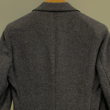 美品◆ラルディーニ ジャケット 3-B シングル ニット調 メンズ ネイビー系 サイズ 42 LARDINI 【AFA16】