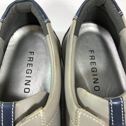 フレジーノ レザースニーカー グレー系 メンズ サイズ26.5 FREGINO 約26.5cm【AFD2】