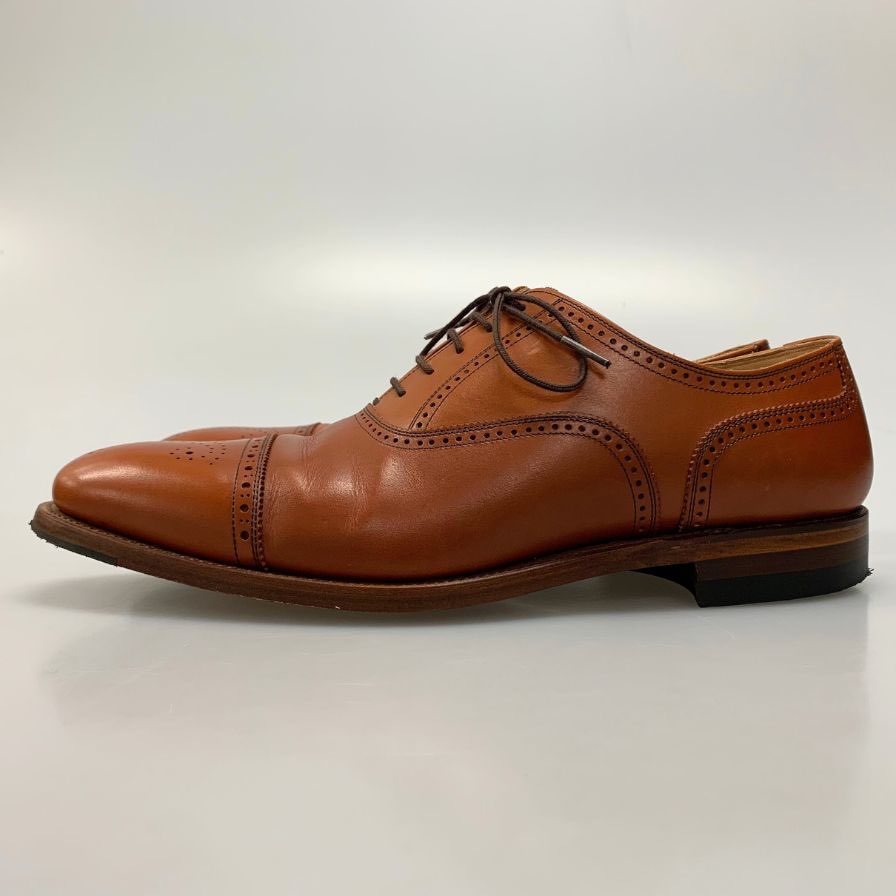 スコッチグレイン セミブローグ HA9040 ミディアムブラウン サイズ26㎝ メンズ 革靴 メダリオン ベガノ SCOTCH GRAIN  約26.0cm【LA】【中古】