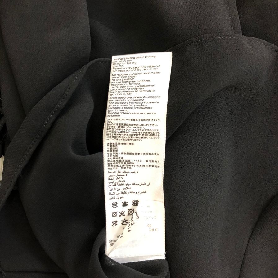美品◆スリーワン フィリップリム ドレス ワンピース プリーツ加工 レディース ブラック系 サイズXS 3.1 Phillip Lim 【AFB19】