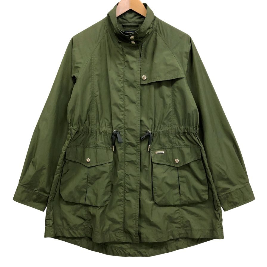 極美品◆ウールリッチ ウーレンミルズ ナイロンコート カーキ レディース サイズS WOOLRICH WOOLEN MILLS 【AFB5】