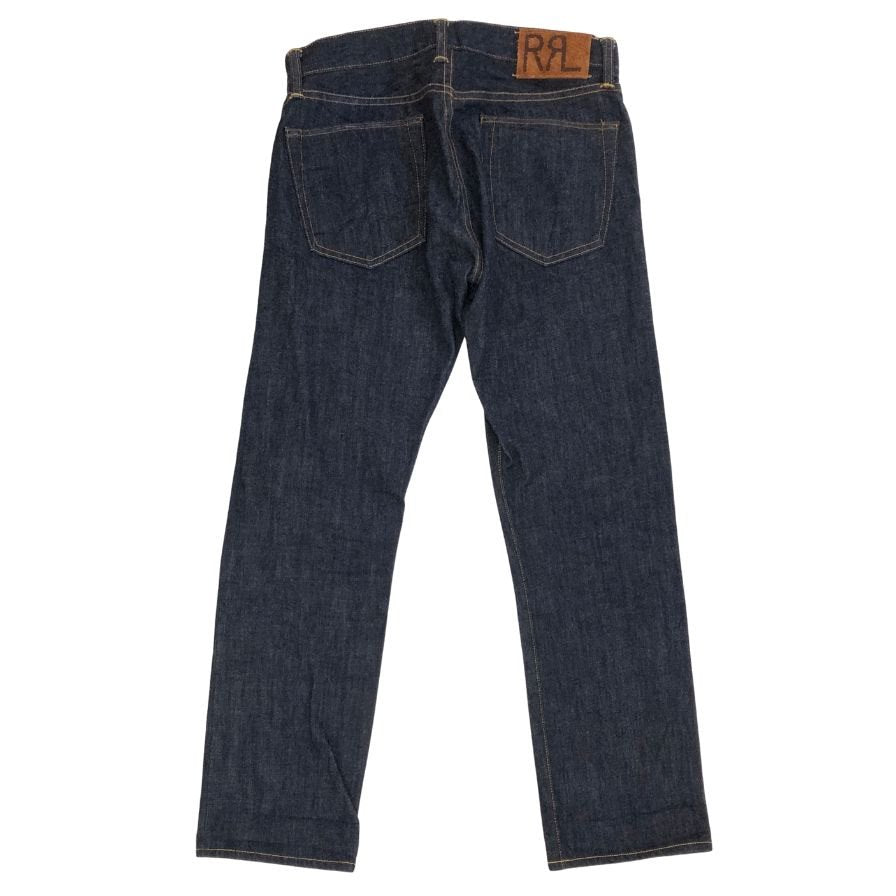 ダブルアールエル ラルフローレン デニムパンツ ボタンフライ インディゴ メンズ サイズ W29 L30 RRL RALPH LAUREN 【AFB20】