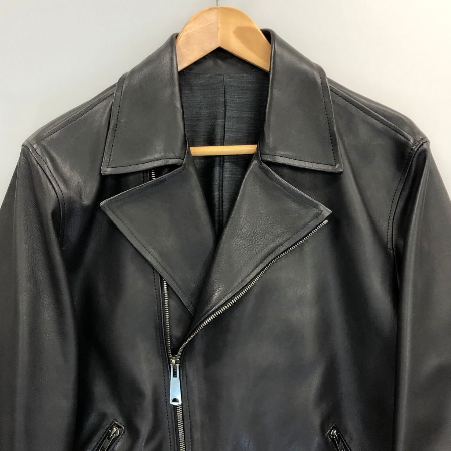 中古◆アンスナム レザー ジャケット ダブル ライダース メンズ サイズ03 ブラック ANSNAM 【AFG1】