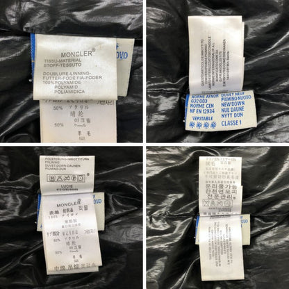 中古■モンクレール ダウンコート LUCIE ラクーンファー ブラック レディース サイズ2 MONCLER 【AFA13】