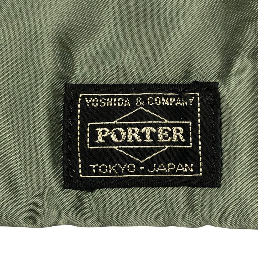 吉田カバン ポーター タンカー ロングウォレット カーキ ユニセックス ナイロン 長財布 PORTER TANKER【AFI9】