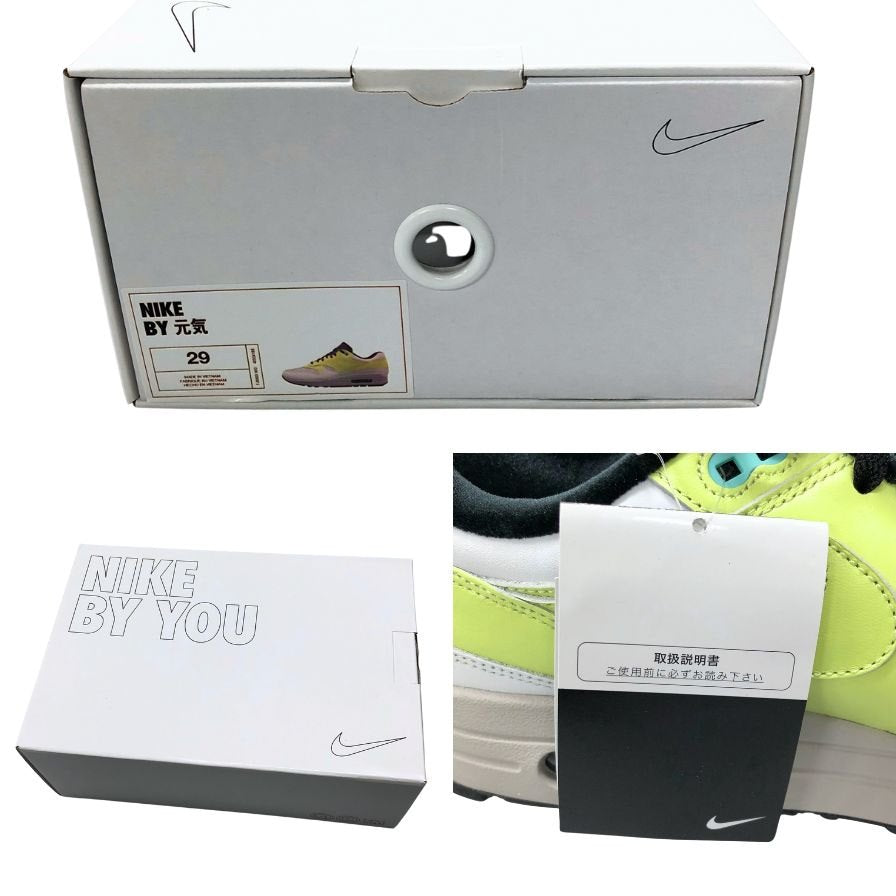 ナイキ バイ ユー ローカットスニーカー エアマックス 95 カスタム シューズ ホワイト メンズ サイズ29cm NIKE BY YOU AIR MAX 95 約29.0cm【AFD2】
