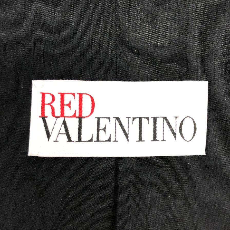 中古◆レッドヴァレンティノ ペプラム ツイード ジャケット ブラック サイズ42 RED VALENTINO 【AFB36】