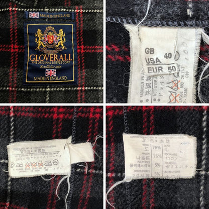 中古◆グローバーオール ダッフルコート 90年代 イングランド製 グレー ウール メンズ サイズ40 GLOVERALL 【AFA4】