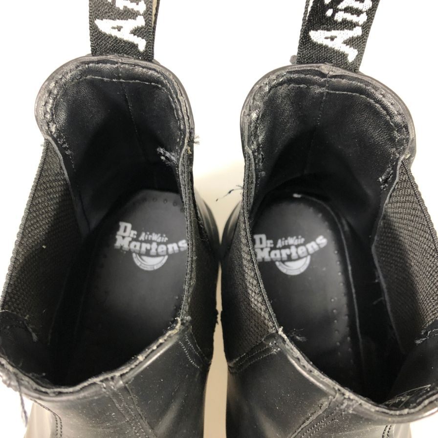 ドクターマーチン チェルシーブーツ 2976 サイドゴア レザー ブラック メンズ サイズUK9 Dr.Martens MONO 約27.5cm【AFC44-2】