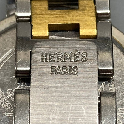 エルメス 491247 クリッパー   腕時計 白文字盤 不動 クオーツ hermes【AFI11】【中古】