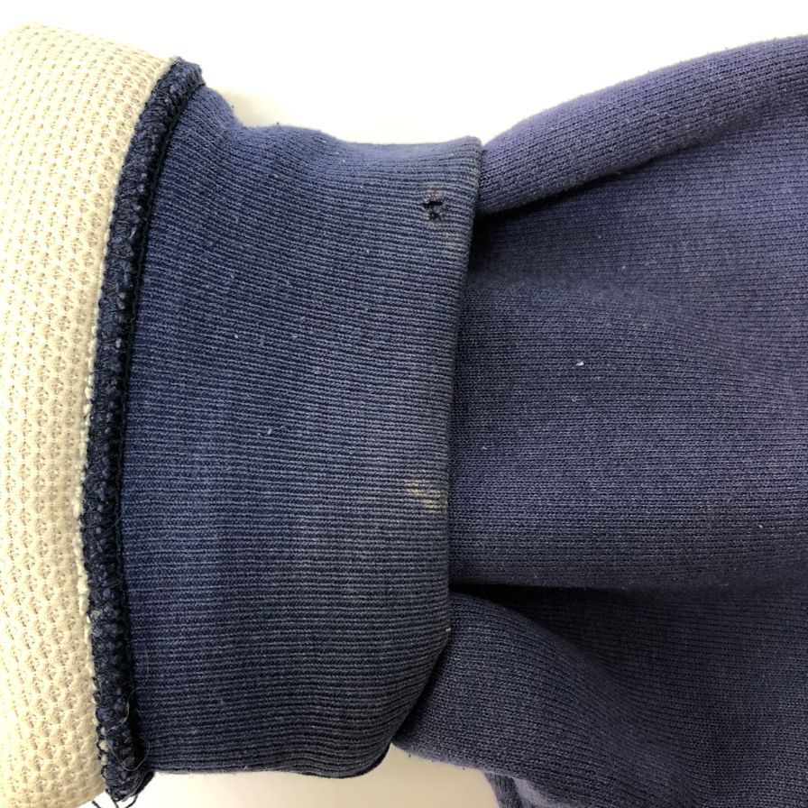 美品◆カーハート ジップアップスウェットパーカー 裏地サーマル ネイビー サイズ不明 Carhartt 【AFB14】