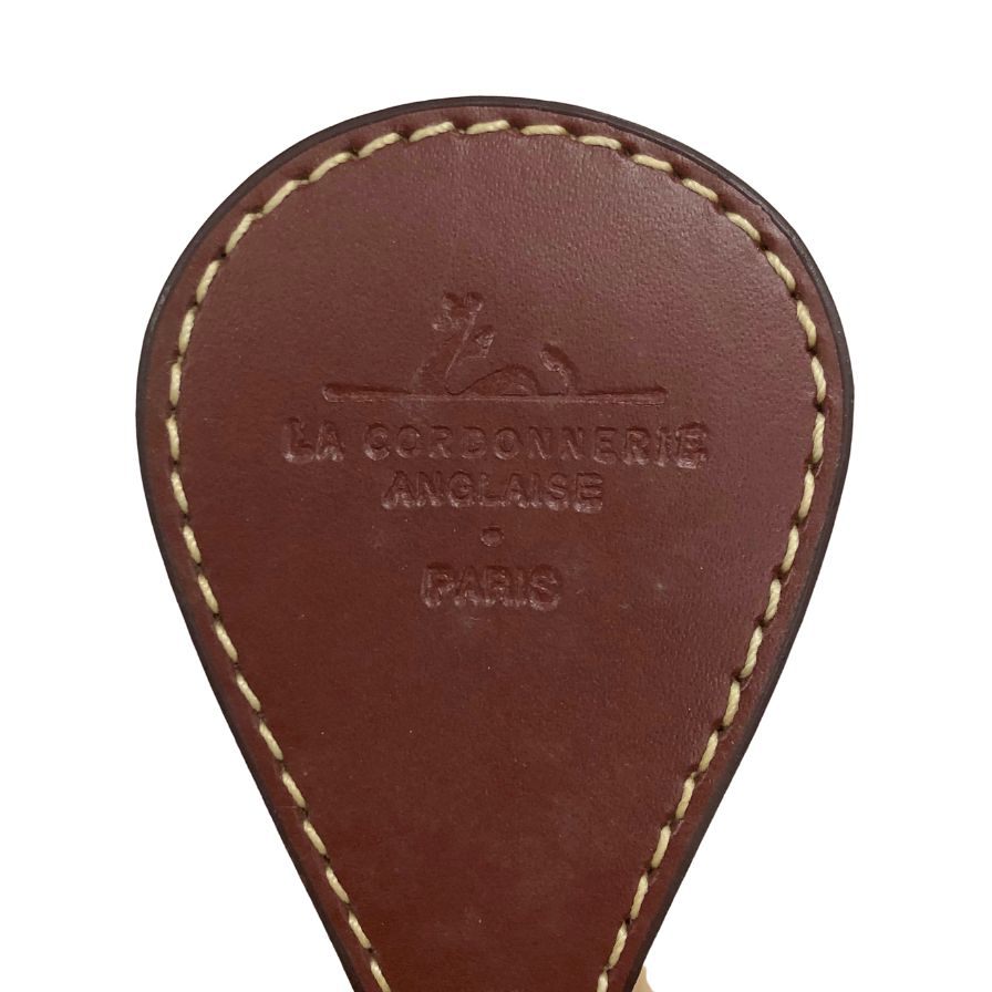ラ コルドヌリ アングレーズ シューツリー 木製 レザーフラップ付 メンズ サイズ38 LA CORDONNERIE ANGLAISE 約26.5cm【AFC36】