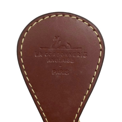 ラ コルドヌリ アングレーズ シューツリー 木製 レザーフラップ付 メンズ サイズ38 LA CORDONNERIE ANGLAISE 約26.5cm【AFC36】