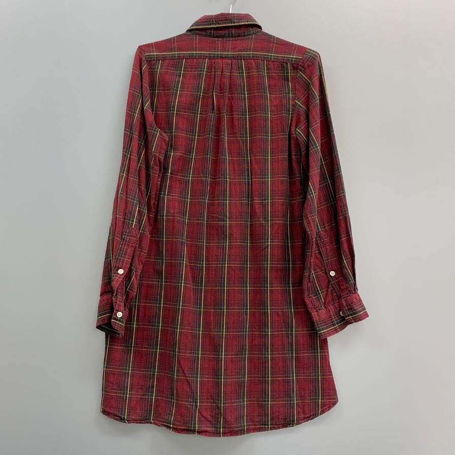 中古◆ラルフローレン ボタンダウンシャツ 90S チェック レッド メンズ Ralph Lauren 【AFB28】