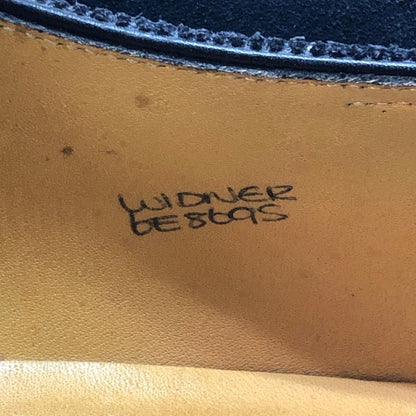 ジョンロブ ウィドナー  内羽根 スウェード メンズ6E ネイビー JOHN LOBB ビジネスシューズ 約24.5cm【LA】【中古】