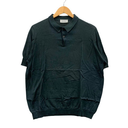 美品◆ジョンスメドレー ポロシャツ 半袖 コットン100% サイズXL メンズ グレー系 JOHN SMEDLEY 【AFB14】