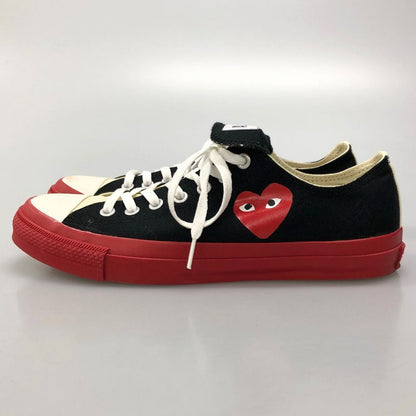 コンバース×プレイ コムデギャルソン ローカットスニーカー ネイビー×レッド メンズ サイズ28 1SD023 CONVERSE×PLAY COMME des GARCONS 約28.0cm【AFC5】