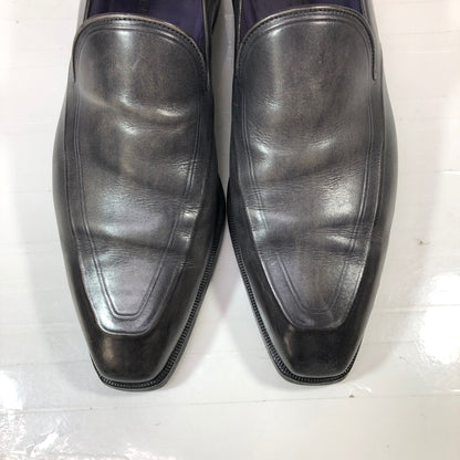 ベルルッティ  レザーシューズ ローファー  グレー系 ラスト0143 サイズ9 メンズ BERLUTI 約27.0cm【AFC3】