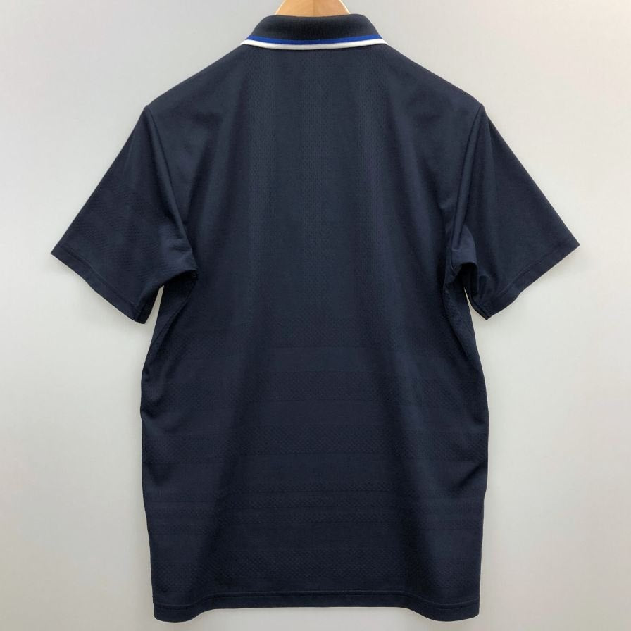   ゴルフブルー ポリエステルシャツメンズMサイズ 中古◇アディダス ゴルフ ポロシャツ ポリエステル ワンポイント