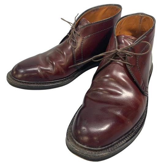 オールデン レザーシューズ チャッカブーツ 1339 コードバン メンズ サイズ7.5 ブラウン系 ALDEN ブーツ 約25.5cm【LA】【中古】