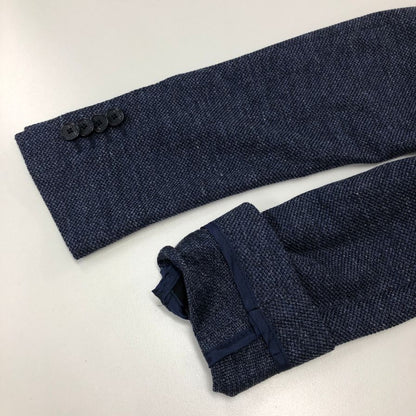 中古◆タリアトーレ ジャケット  2B シングル サマージャケット 品質タグ無し  メンズ ネイビー  サイズ 不明 TAGLIATORE 【AFB9】