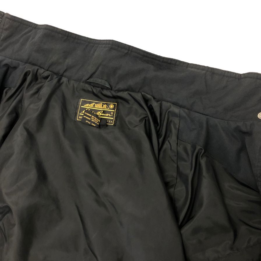 中古◆エディーバウアー ブルゾン 80年代 黒タグ ブラック レディース サイズLM Eddie Bauer 【AFB13】