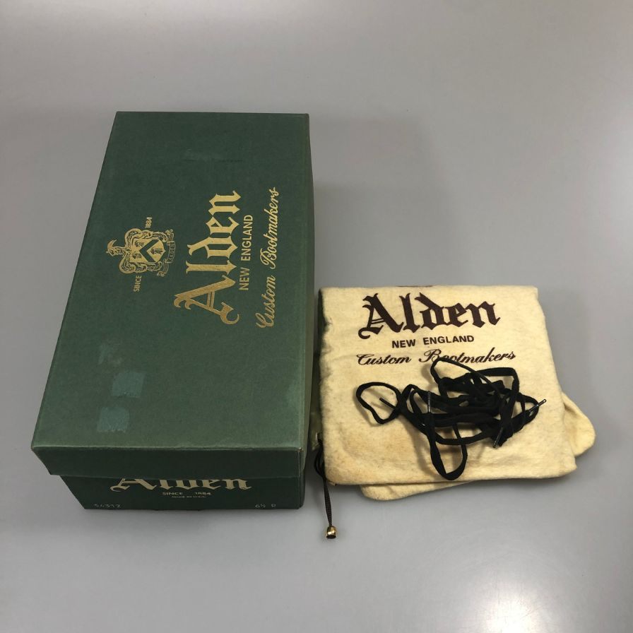 オールデン ビームス別注  54312 カーフ メンズ ブラック サイズ 6ハーフ ALDEN 約24.5cm【AFD13】