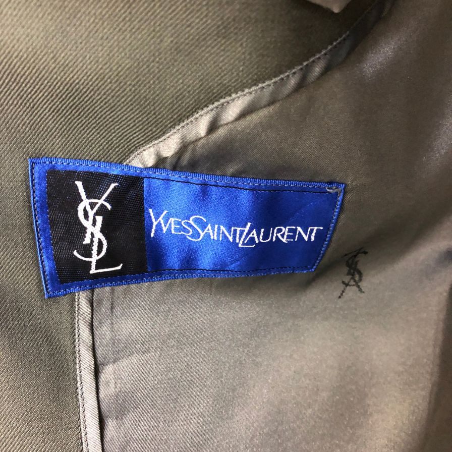 イヴサンローラン セットアップ スーツ ウール 上下セット カーキ サイズ不明 メンズ Yves Saint Laurent【AFB33】