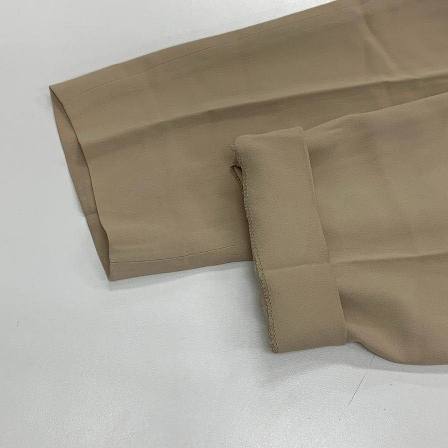 ジョルジオアルマーニ パンツ バックジップ ベージュ レディース サイズ38 GIORGIO ARMANI 【AFB37】