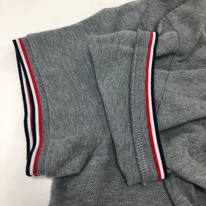 美品◆モンクレール ポロシャツ MAGLIA POLO MANICA CORTA グレー系 メンズ サイズM MONCLER 【AFB36】