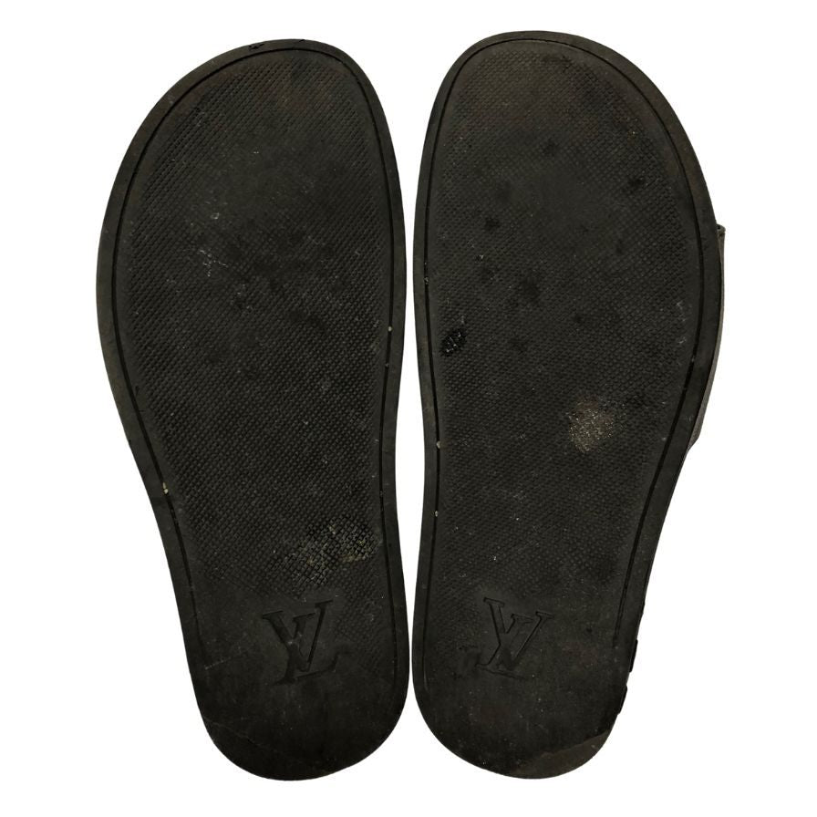 ルイヴィトン サンダル シャワーサンダル  モノグラム ブラック サイズ表記無し ユニセックス  LOUIS VUITTON 約cm【AFC8】