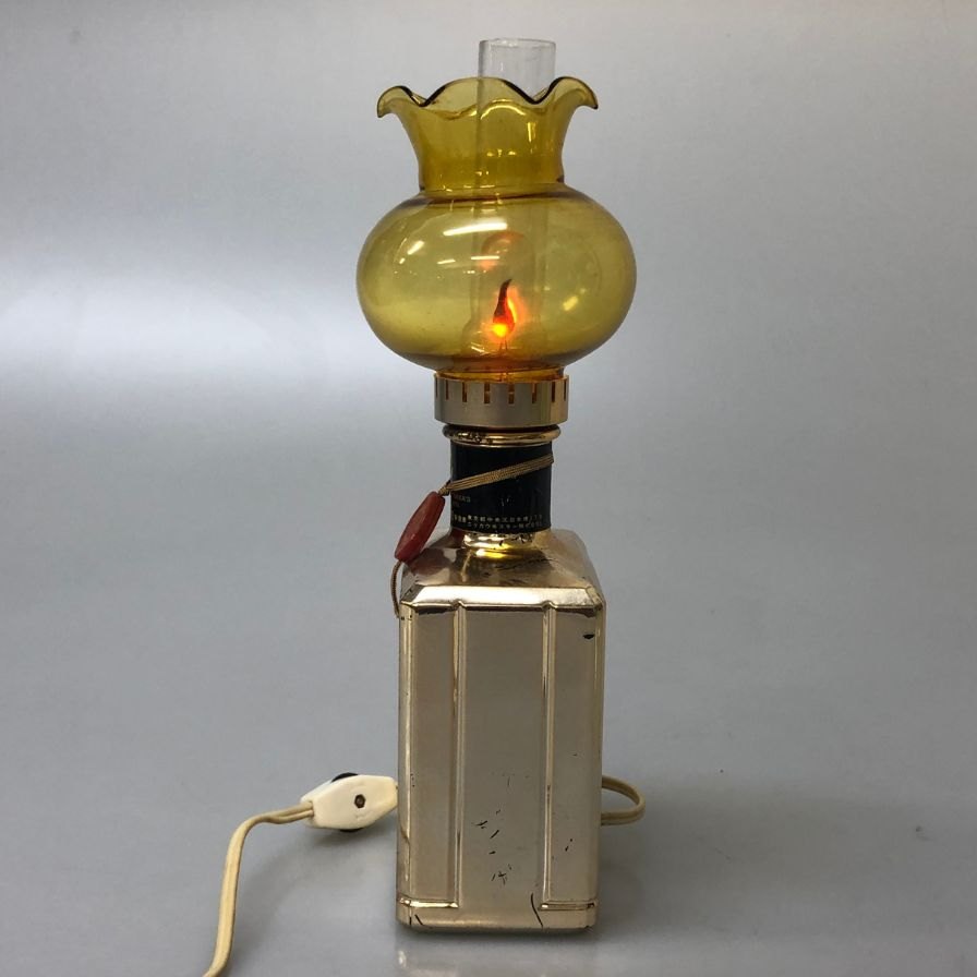 【レトロ・ジャンク】ニッカ キングランド ボトル型ランプ 稼働未確認 通電未確認 ボトルダメージあり NIKKA【AFI28】【中古】