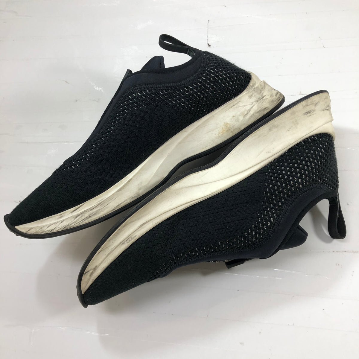 ディオール オム B25 ロートップ スニーカー ジップ メッシュニット＆ネオプレン ブラック メンズ サイズ41 20CDC DIOR HOMME 約26.0cm【AFC30】