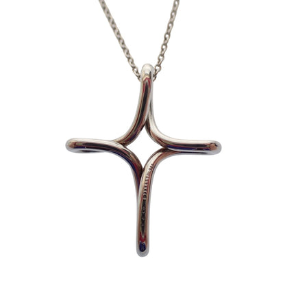 Good Condition◆Tiffany Necklace Infinity Open Cross Silver925 Silver TIFFANY &amp; CO. [AFI15] 
