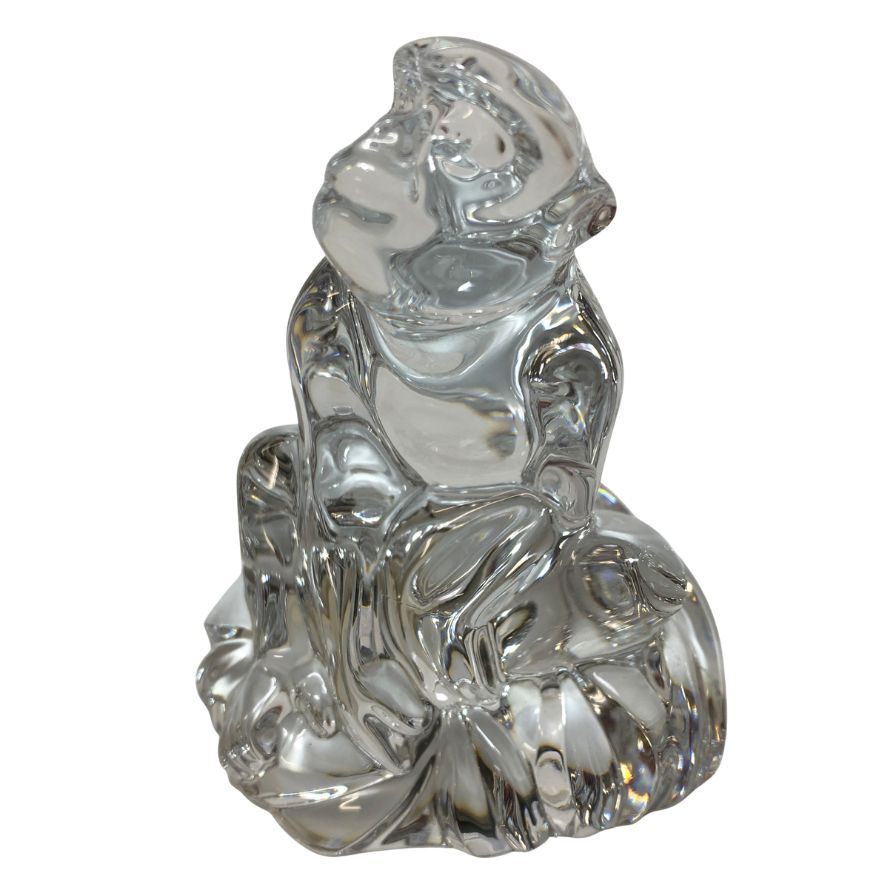 バカラ クリスタルオブジェ 干支 猿 Baccarat【AFB55】【中古】