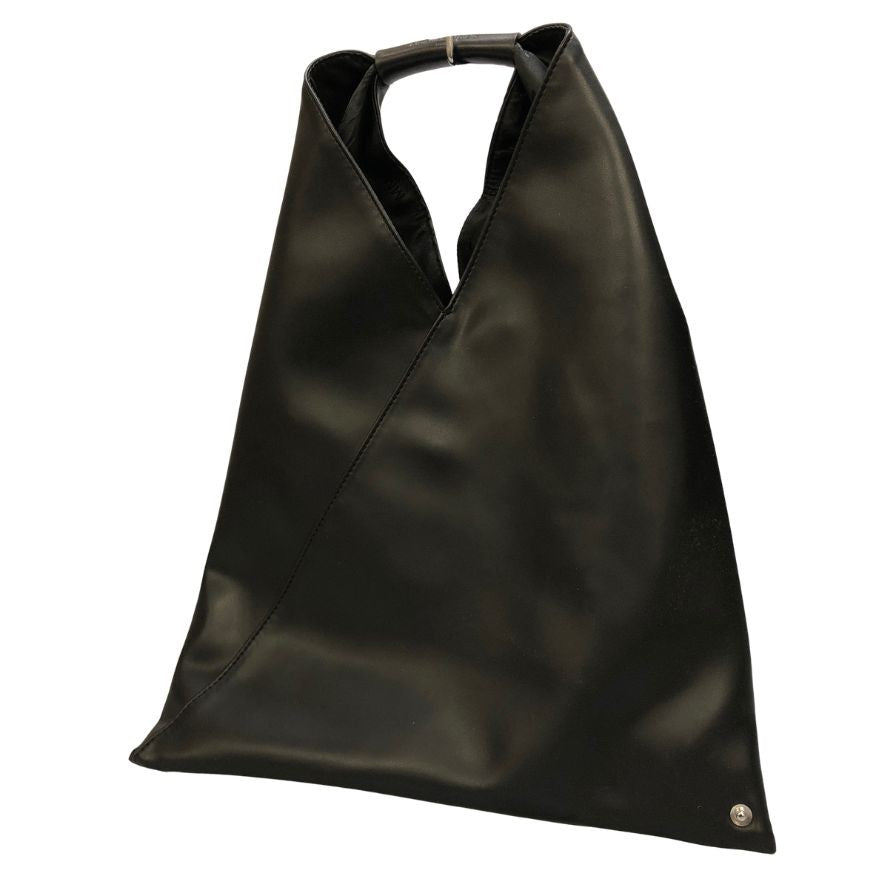 メゾン マルジェラ MM6 ジャパニーズバッグ フェイクレザー ブラック  Maison Margiela【AFE4】