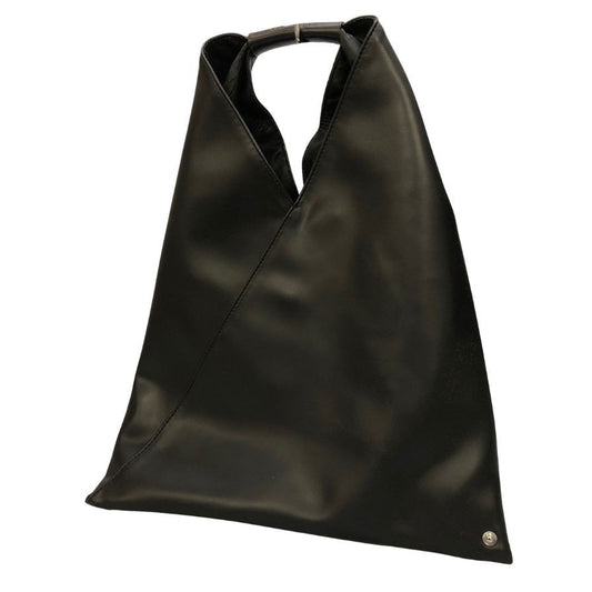 メゾン マルジェラ MM6 ジャパニーズバッグ フェイクレザー ブラック  Maison Margiela【AFE4】